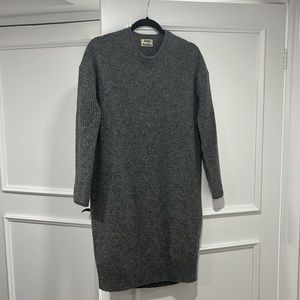 Acne Studios Grey Sweater Dress